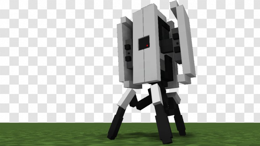 Portal 2 Minecraft Voxel - Turret Transparent PNG