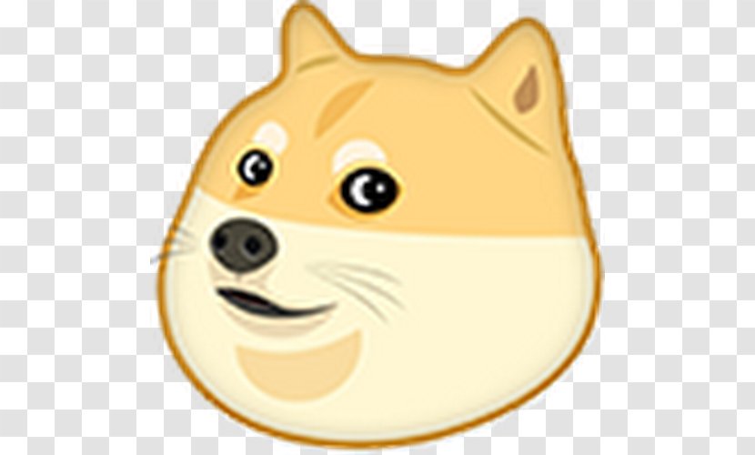 Shiba Inu Dogecoin Emoji - Silhouette Transparent PNG