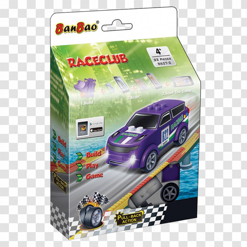 BanBao Toy Block Auto Racing Construction Set - Brand - Cast Dice Transparent PNG