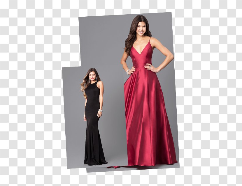 Gown Satin Cocktail Dress Prom - Heart - Evening Transparent PNG