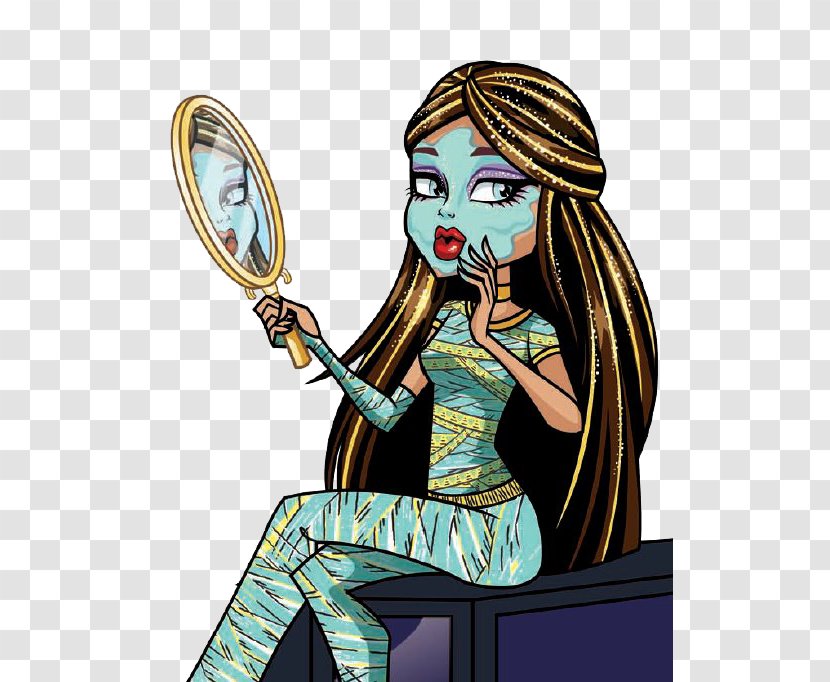 Cleo DeNile Monster High Doll YouTube - Watercolor - TIRED Transparent PNG