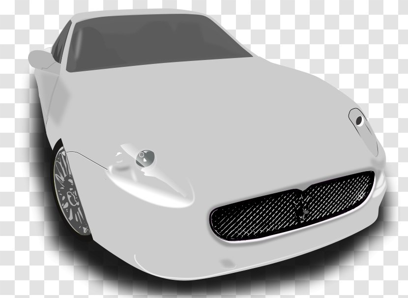 Sports Car Royalty-free Clip Art - Scalable Vector Graphics - Grey Cartoon Transparent PNG