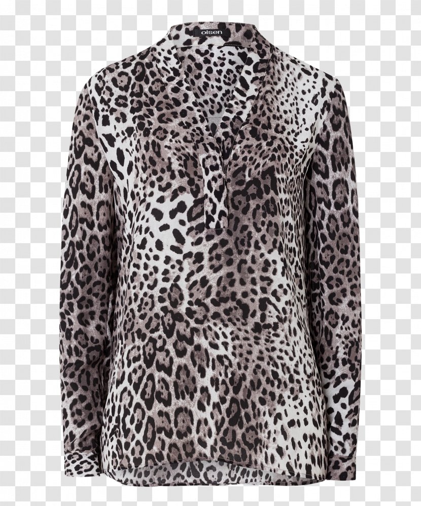 Cardigan Blouse Sleeve Sweater Jersey - Jacket - Leopard Pattern Transparent PNG