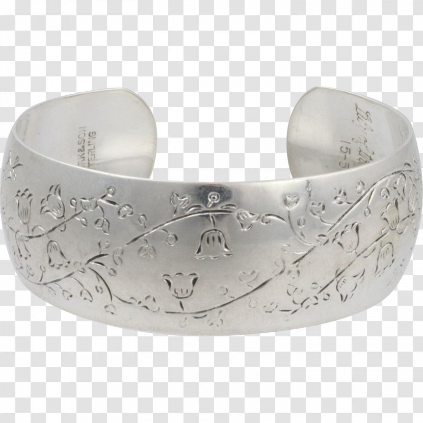 Bangle Jewellery Silver Clothing Accessories Bracelet - Lily Of The Valley Transparent PNG