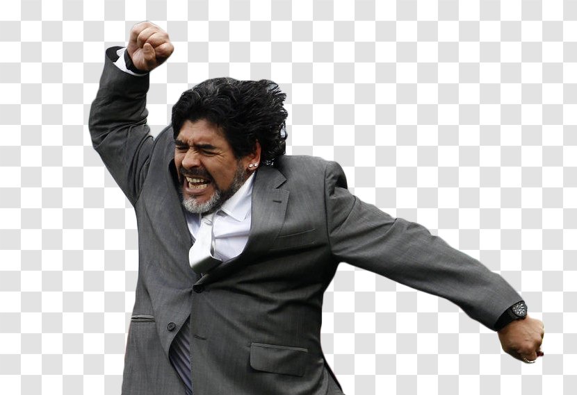 Diego Maradona 2010 FIFA World Cup Argentina National Football Team Coach Player - Gentleman Transparent PNG