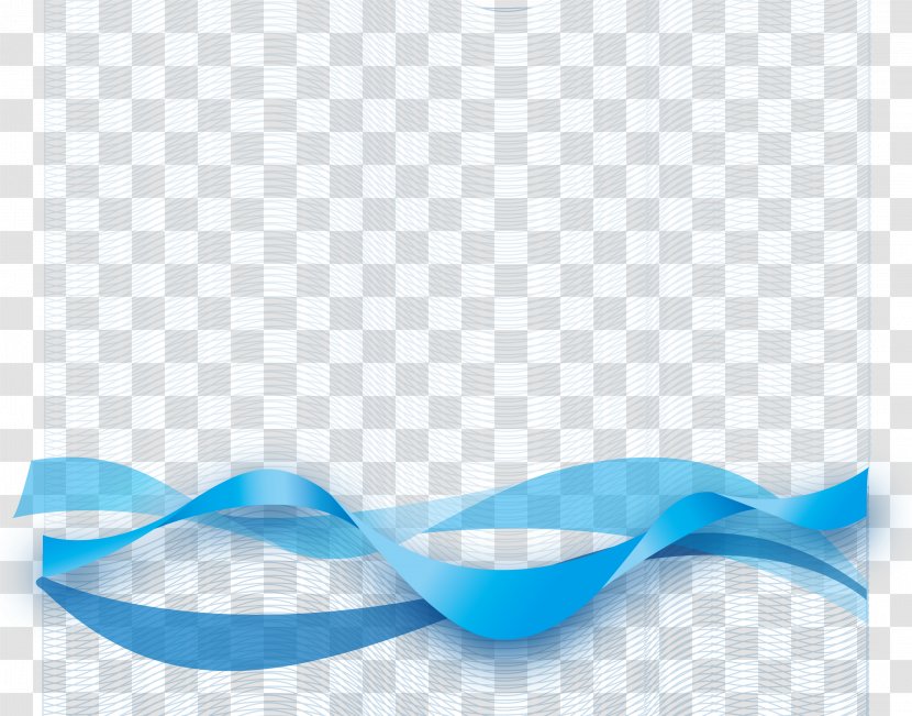 Ribbon Blue - Color - Vector Material Transparent PNG