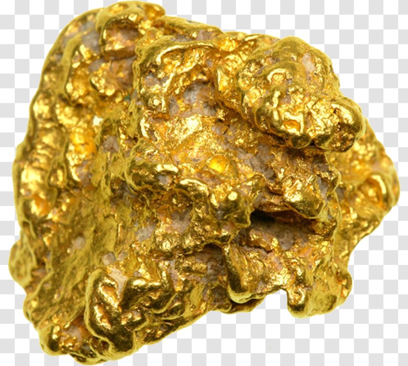 Gold Nugget Metal Transparent PNG