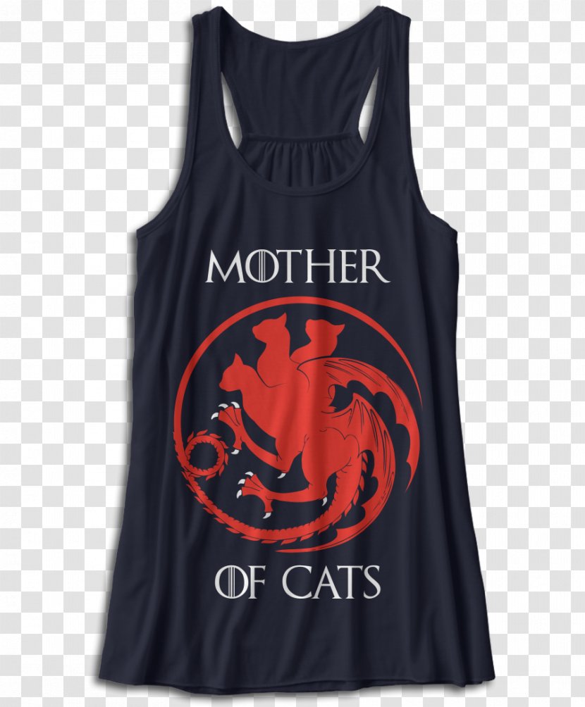 Daenerys Targaryen World Of A Song Ice And Fire House Viserys Stark - Sleeveless Shirt - Cats Mothers Transparent PNG
