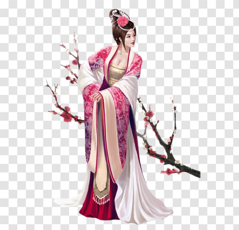 Geisha Art Japan Desktop Wallpaper - Costume Design Transparent PNG
