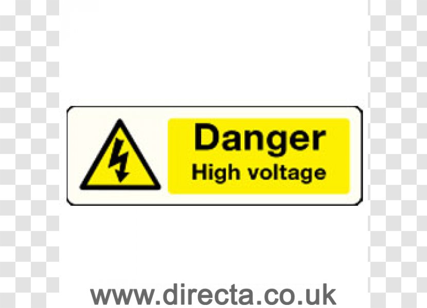 Hazard Electrical Injury Risk Electricity Safety - Warning Sign - High Voltage Transparent PNG