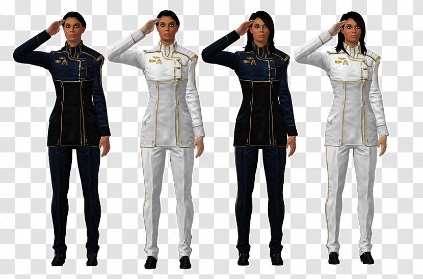 Mass Effect 3 2 Ashley Williams Dress Uniform - Pale Clothes Transparent PNG