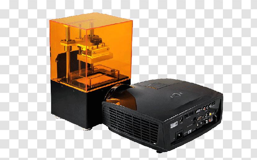 3D Printing Digital Light Processing Stereolithography Printer Transparent PNG