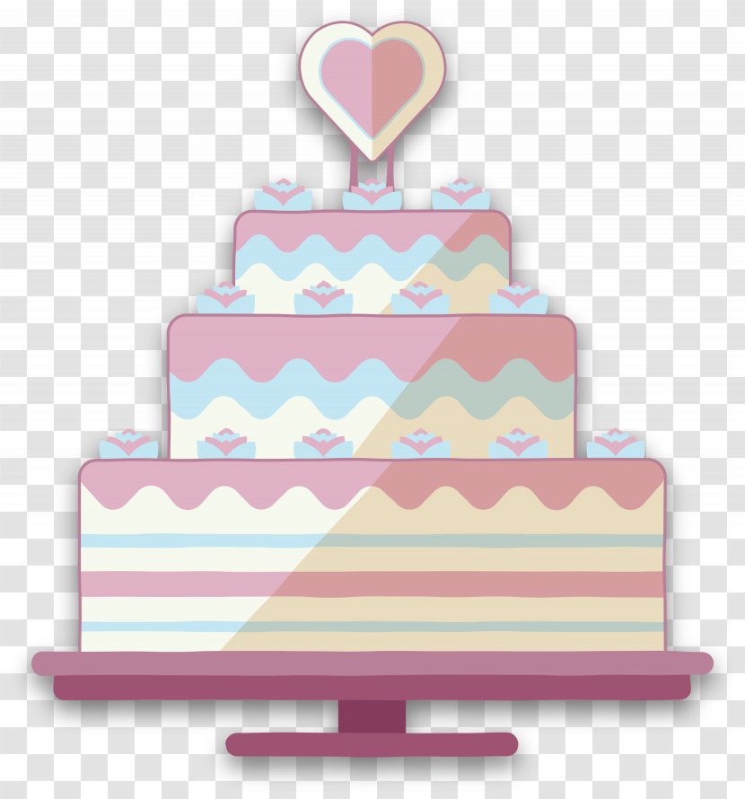 Wedding Cake Birthday - Pink Transparent PNG