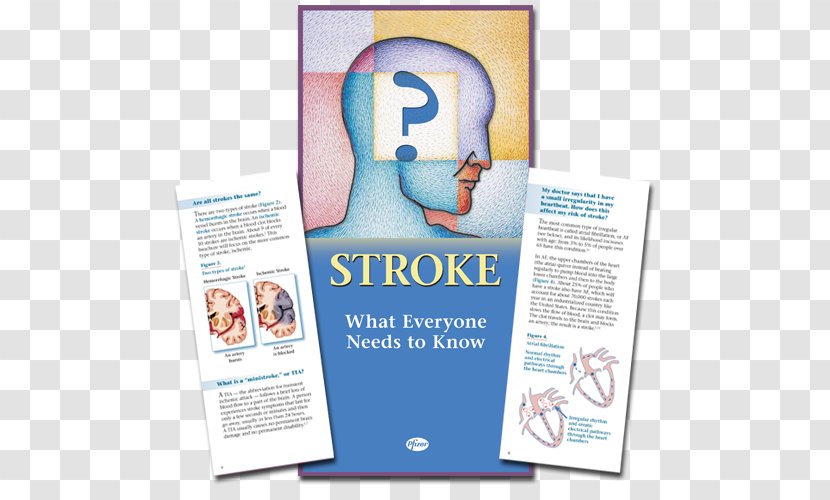 Stroke Brochure Patient Education Advertising - Watercolor Transparent PNG