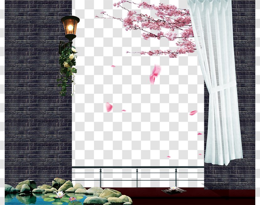 Wall Brick Real Estate Advertising - Textile - Ad Elements Transparent PNG