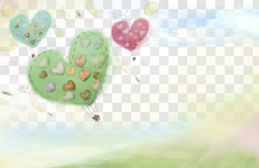 Heart Cartoon Fundal - Organism - Balloon Transparent PNG