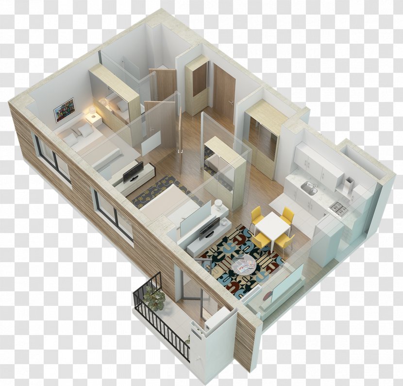 Floor Plan - Apartment House Transparent PNG