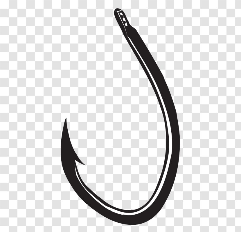 Body Jewellery Recreation White - Black And - Fishing Hook Transparent PNG