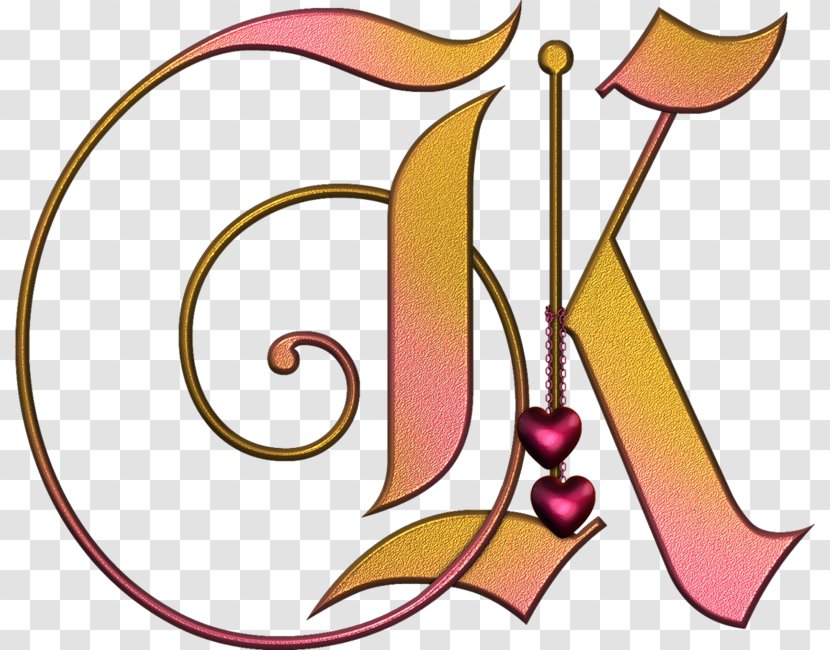 Decorative Letters Alphabet K Clip Art - Artwork - Strawberry Transparent PNG