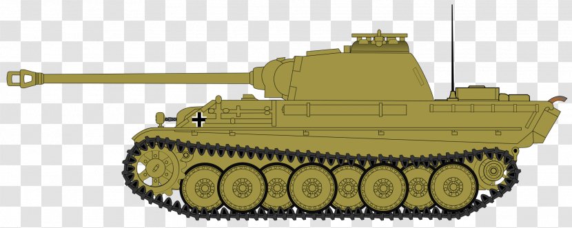 Churchill Tank Panther Panzer IV Tiger II - Combat Vehicle Transparent PNG