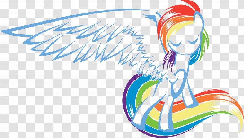 Rainbow Dash Rarity Applejack Pony Drawing - Silhouette - Wolf Hoffmann Transparent PNG