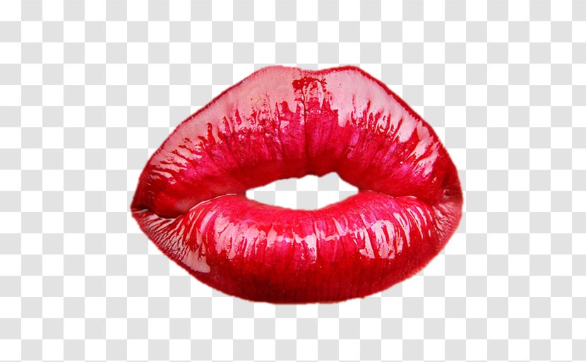 Kiss Lip Balm Desktop Wallpaper - Red Transparent PNG