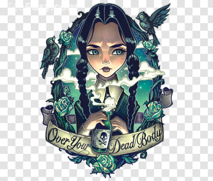 Wednesday Addams Pugsley Morticia Gomez Artist - Art - Dead Body Transparent PNG