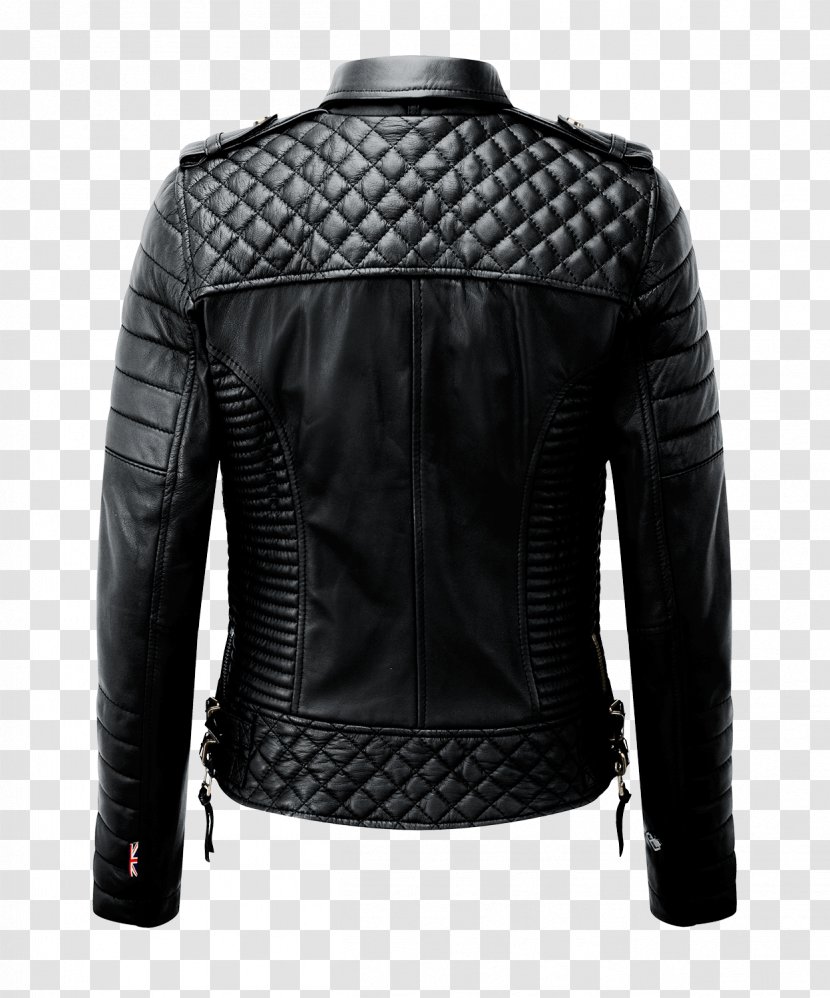 Leather Jacket Sleeve Textile - Black Transparent PNG