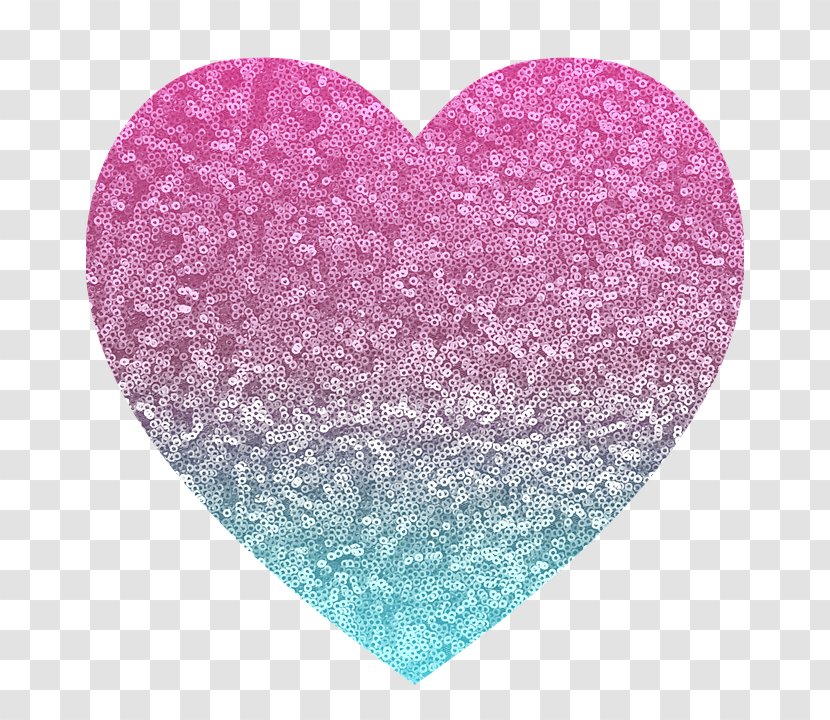 Heart Light Blue Clip Art - Glitter - Pinkandblue Transparent PNG