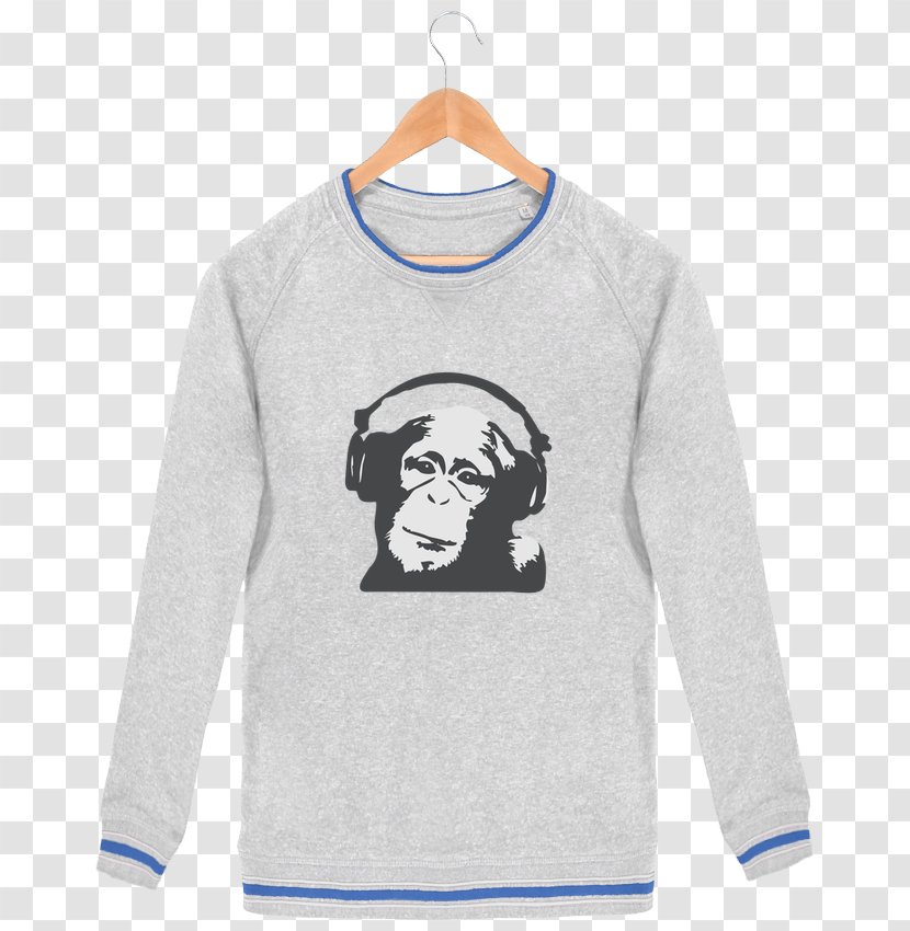Sleeve T-shirt Hoodie Sweater Bluza - Woman - Dj Monkey Transparent PNG
