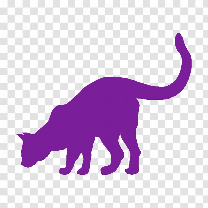 Cat Silhouette - Bumper Sticker - Animal Figure Claw Transparent PNG