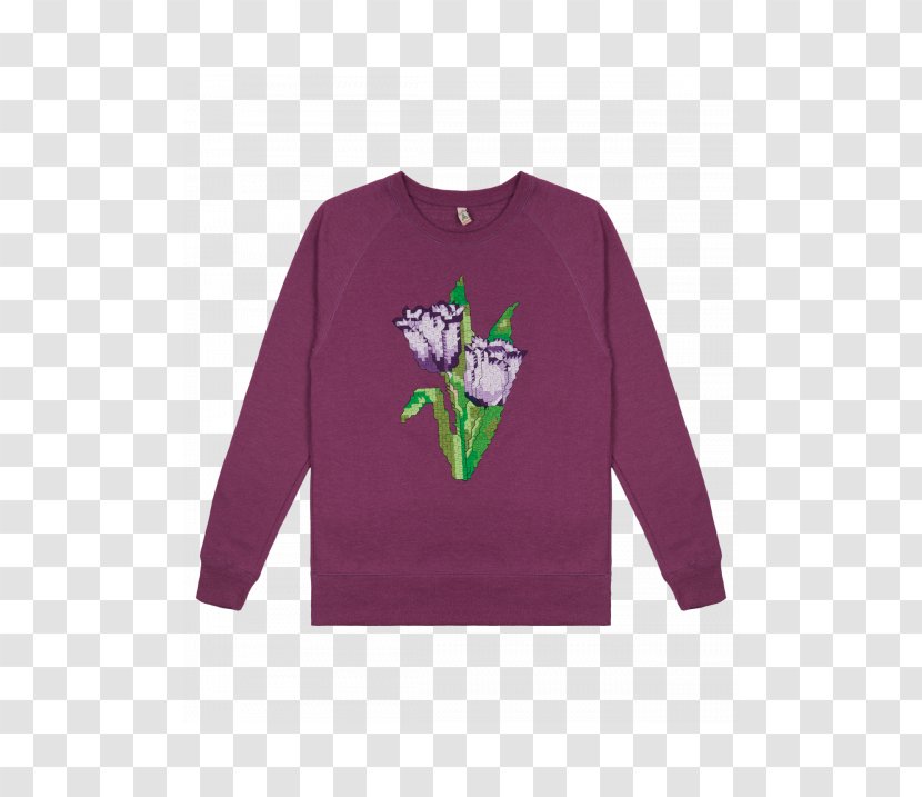 Long-sleeved T-shirt Sweater - Tulip Transparent PNG