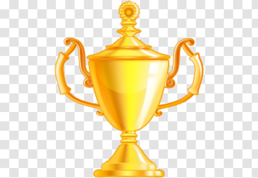 Trophy - Yellow - Tableware Transparent PNG