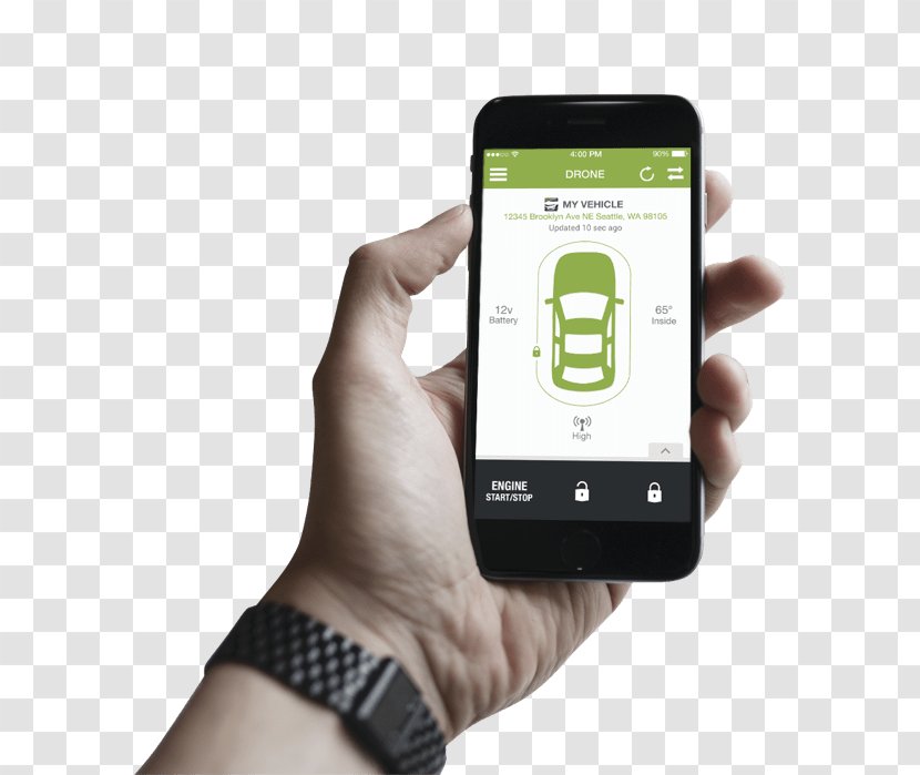 Car Alarm Remote Starter Controls - Mobile Phones Transparent PNG