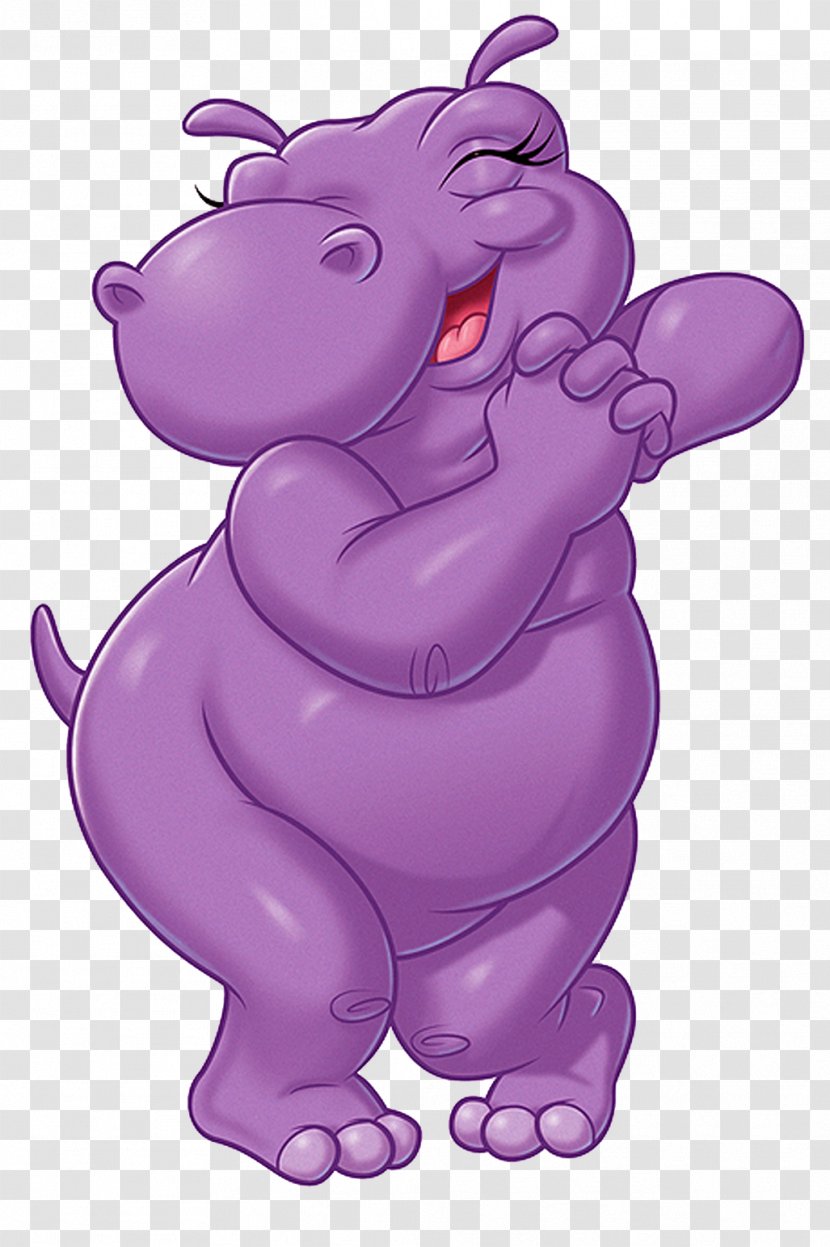 Hippopotamus Hippos Yawn Rhinoceros Cuteness Clip Art - Cartoon - Purple Hippo Transparent PNG