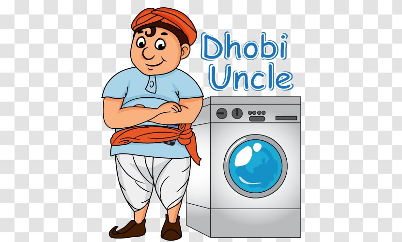 Laundry Dhobi Cartoon Clip Art - Homo Sapiens - Service Transparent PNG