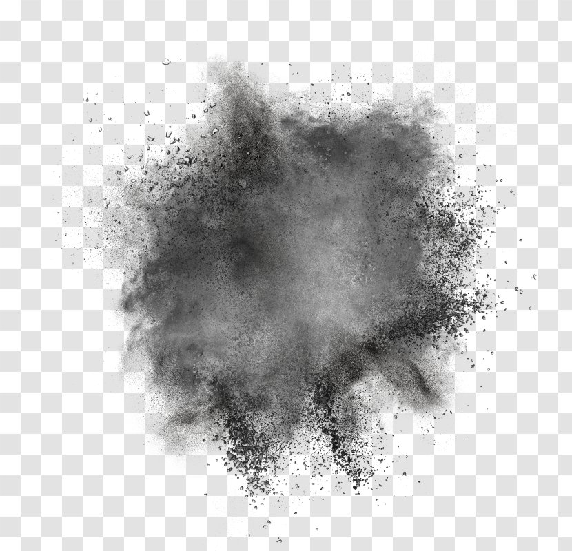 Dust Stock Photography Black Powder Royalty-free Explosion - Monochrome Transparent PNG