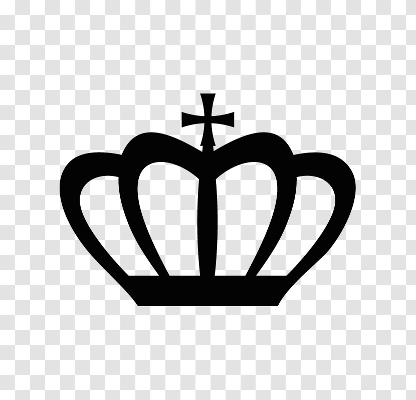 Clip Art Crown Silhouette - Heart Transparent PNG