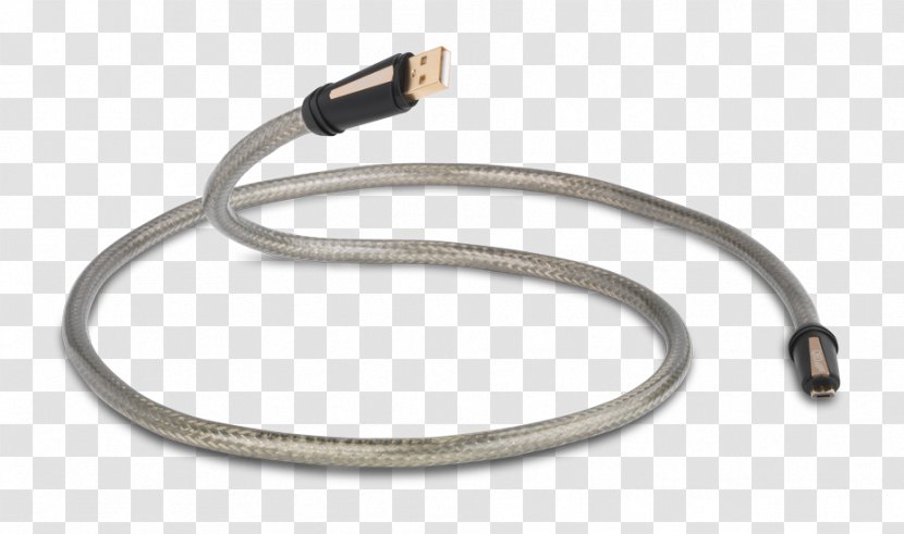QED Reference USB A To Micro B Cable Micro-USB Performance Graphite - Heart - Projector Transparent PNG