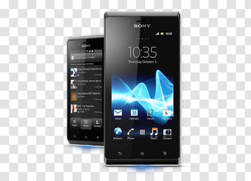 Sony Xperia J Miro XZs S Android - Communication Device - V Transparent PNG