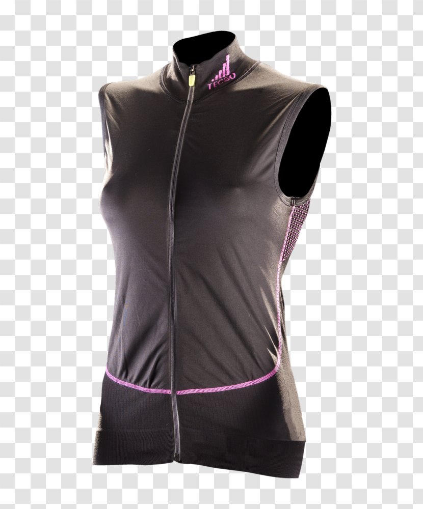 Gilets Sleeveless Shirt Shoulder Sportswear - Neck - Freddo Transparent PNG
