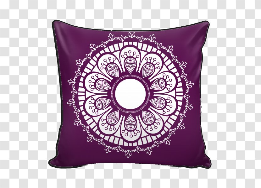 Throw Pillows Cushion Purple Innovation Concentration And Meditation - Living Room - Buddhist Mandala Transparent PNG