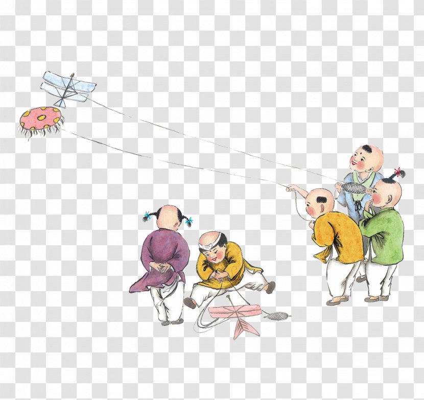 Qingming China Chunfen Kite Sembahyang Kubur - Swing - Ching Ming Festival Of The Ancient People To Fly Material Free Pull Transparent PNG