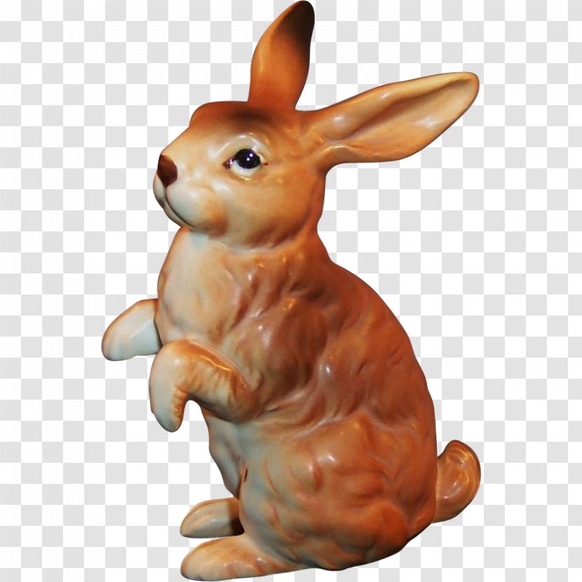 Domestic Rabbit Hare Figurine Easter Bunny - Jewellery Transparent PNG