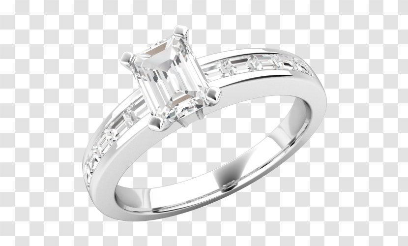 Wedding Ring Princess Cut Engagement Tension Transparent PNG