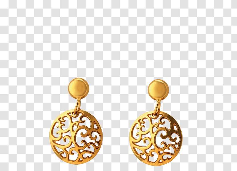 Earring Gold Silver Białe Złoto Body Jewellery - Metal Transparent PNG