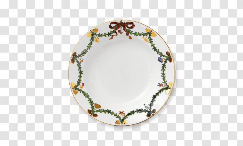 Plate Christmas Copenhagen Porcelain Ceramic - Serveware Transparent PNG