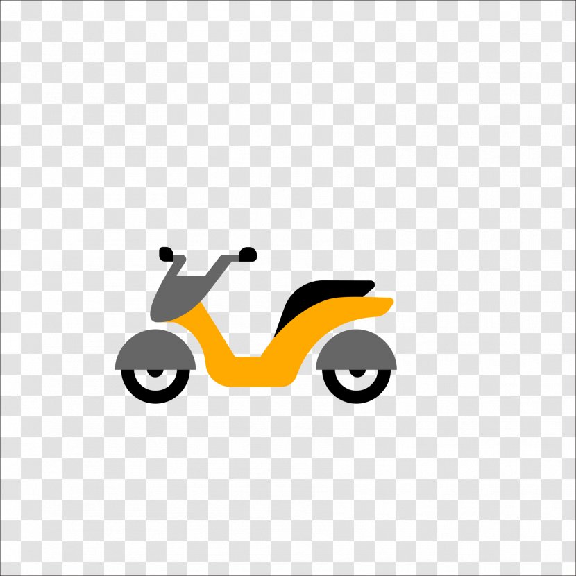 Cartoon Motorcycle Scooter - Electric Motorcycles And Scooters Transparent PNG