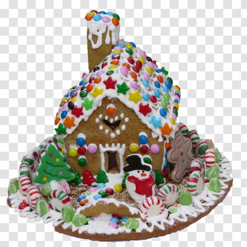 Gingerbread House Icing Christmas Pastry - Pasteles - Candy Transparent PNG