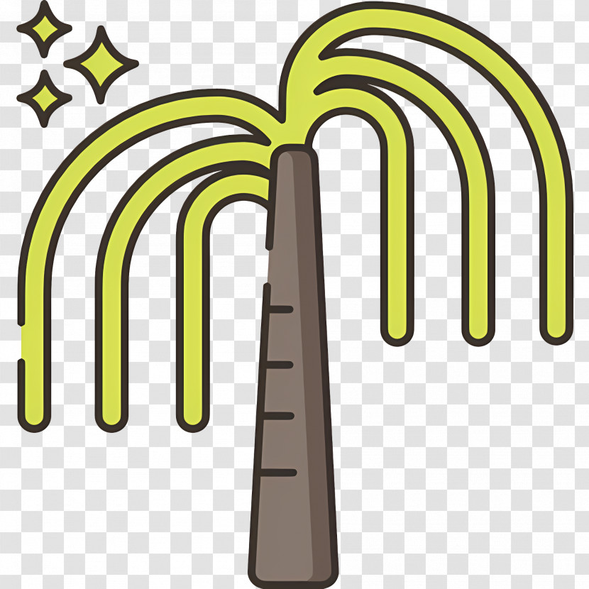 Willow Tree - Firework Illustration Transparent PNG